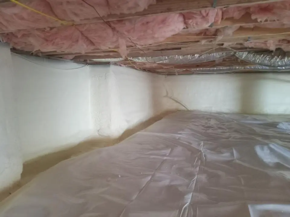 Crawl space encapsulation with closed-cell spray foam for Spray Foam Roofing in Woodland Park